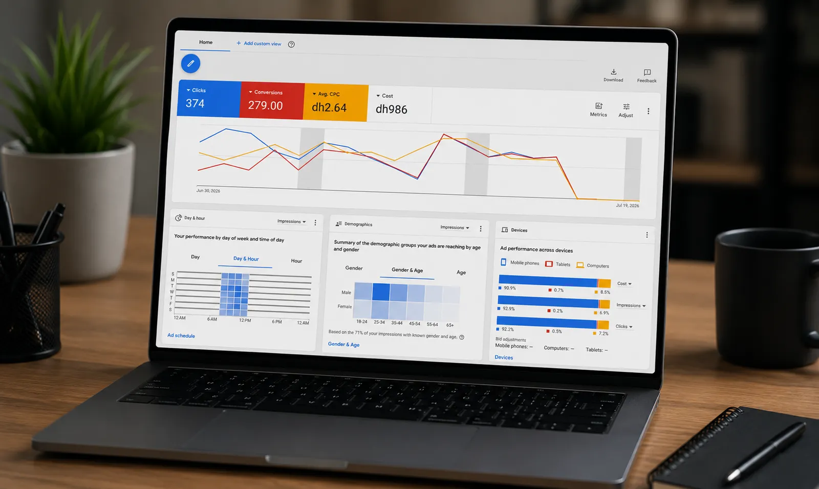 Gestion de campagnes publicitaires Google Ads pour generer des prospects