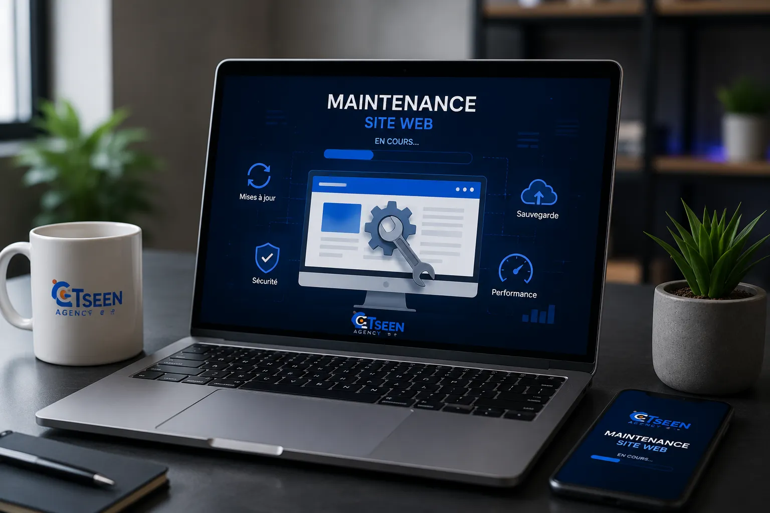 Maintenance technique et suivi d'un site web professionnel